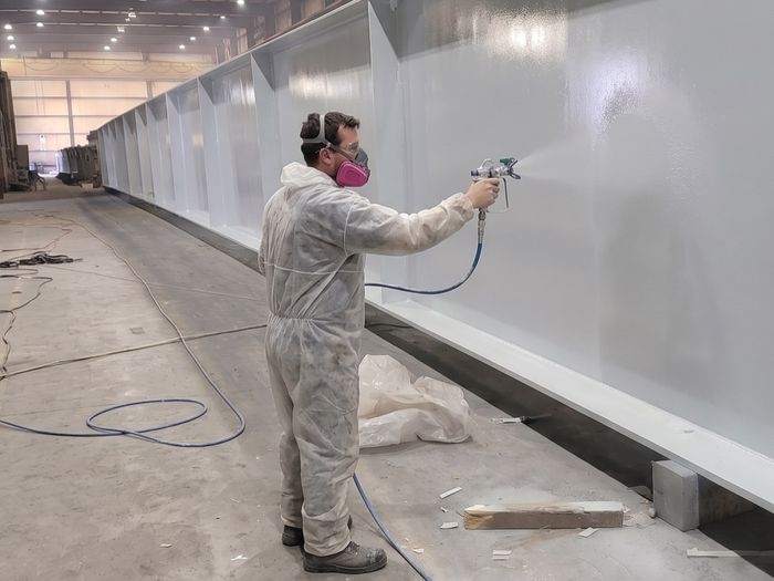 Shop applied industrial coatings on structural steel
